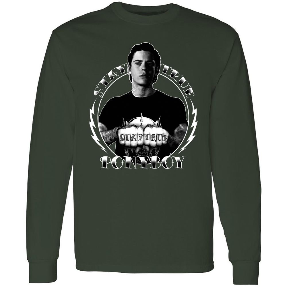 Long Sleeve T-Shirt - 9V922KX6 - Forest Green - 4
