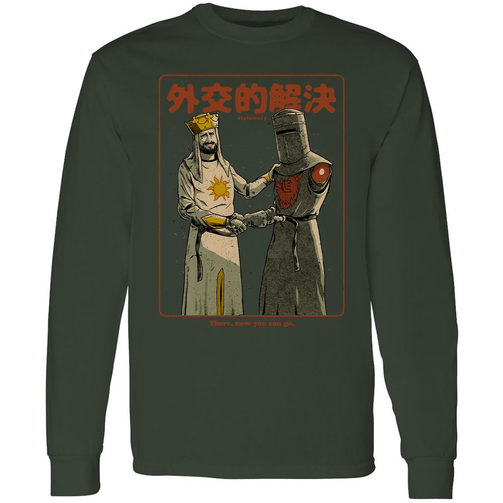 Long Sleeve T-Shirt - Black - Forest Green - 4