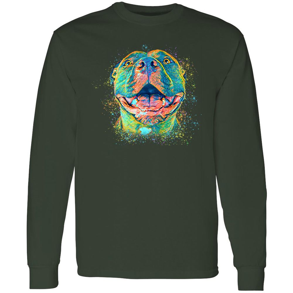 Long Sleeve T-Shirt - 6X2UKE8J - Forest Green - 4