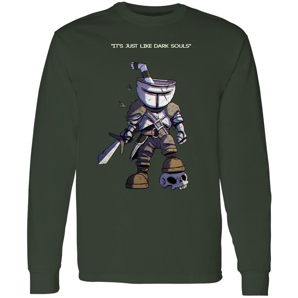 Long Sleeve T-Shirt - QSDZJ2TB - Forest Green - 4