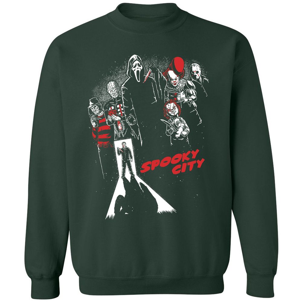 Classic Unisex Sweatshirt - HVG5UZZG - Forest Green - 4