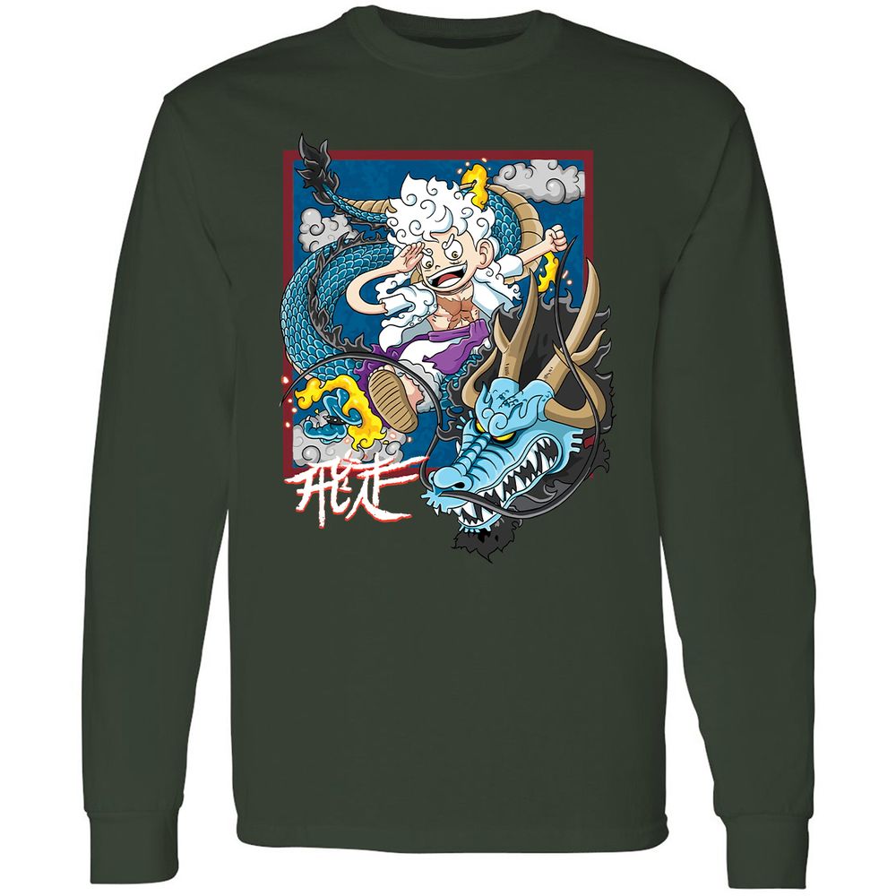 Long Sleeve T-Shirt - FH91H2Y5 - Forest Green - 4
