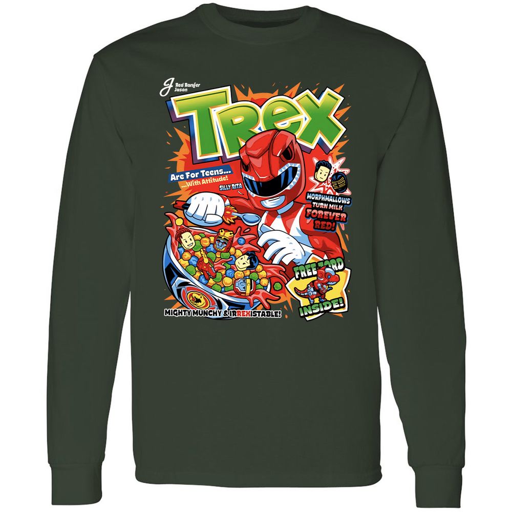 Long Sleeve T-Shirt - S4QWXD88 - Forest Green - 4