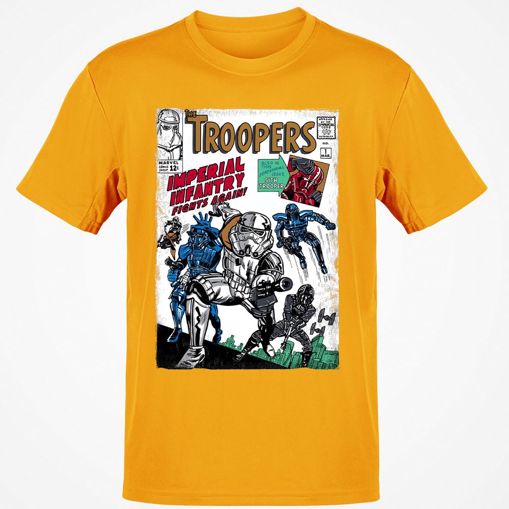 Classic Unisex T-Shirt - U73YU5F9 - Gold - 4