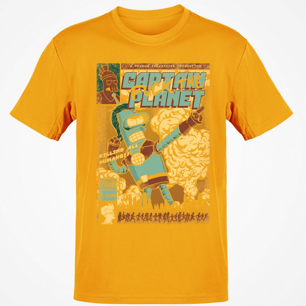 Classic Unisex T-Shirt - R523ELQK - Gold - 4