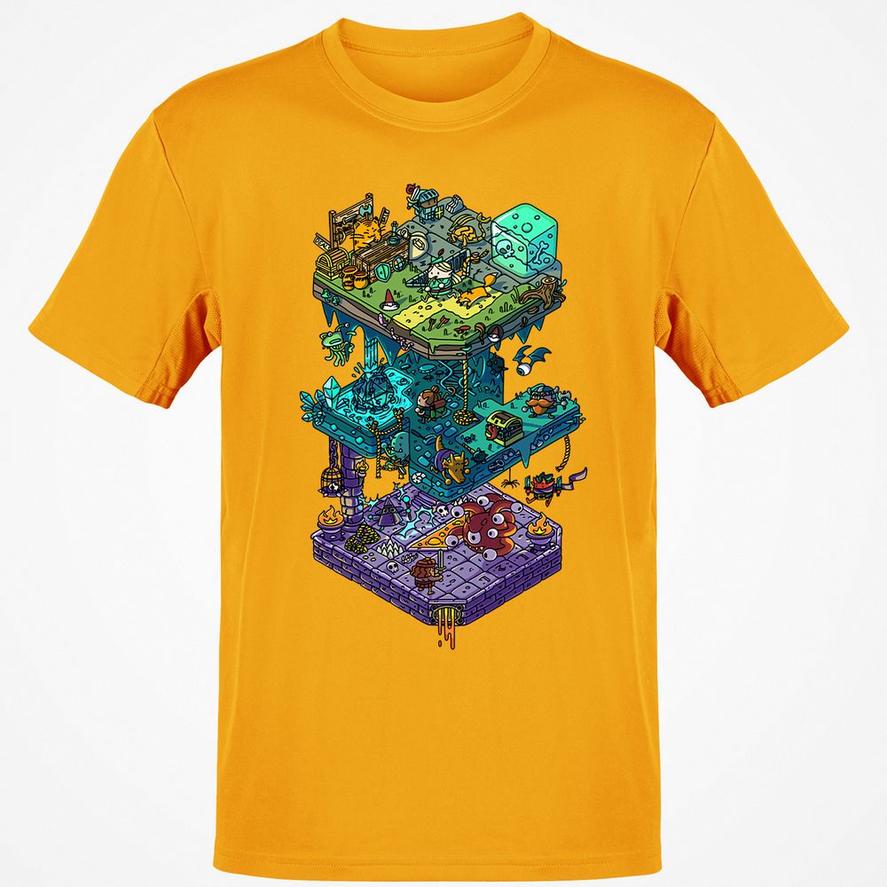 Classic Unisex T-Shirt - QXH67KLV - Gold - 4