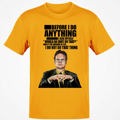 Classic Unisex T-Shirt - V2S5LW9W - Gold - 4