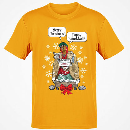 Classic Unisex T-Shirt - ZXQ49SDC - Gold - 4
