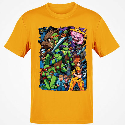 Classic Unisex T-Shirt - HUMQPNWC - Gold - 4