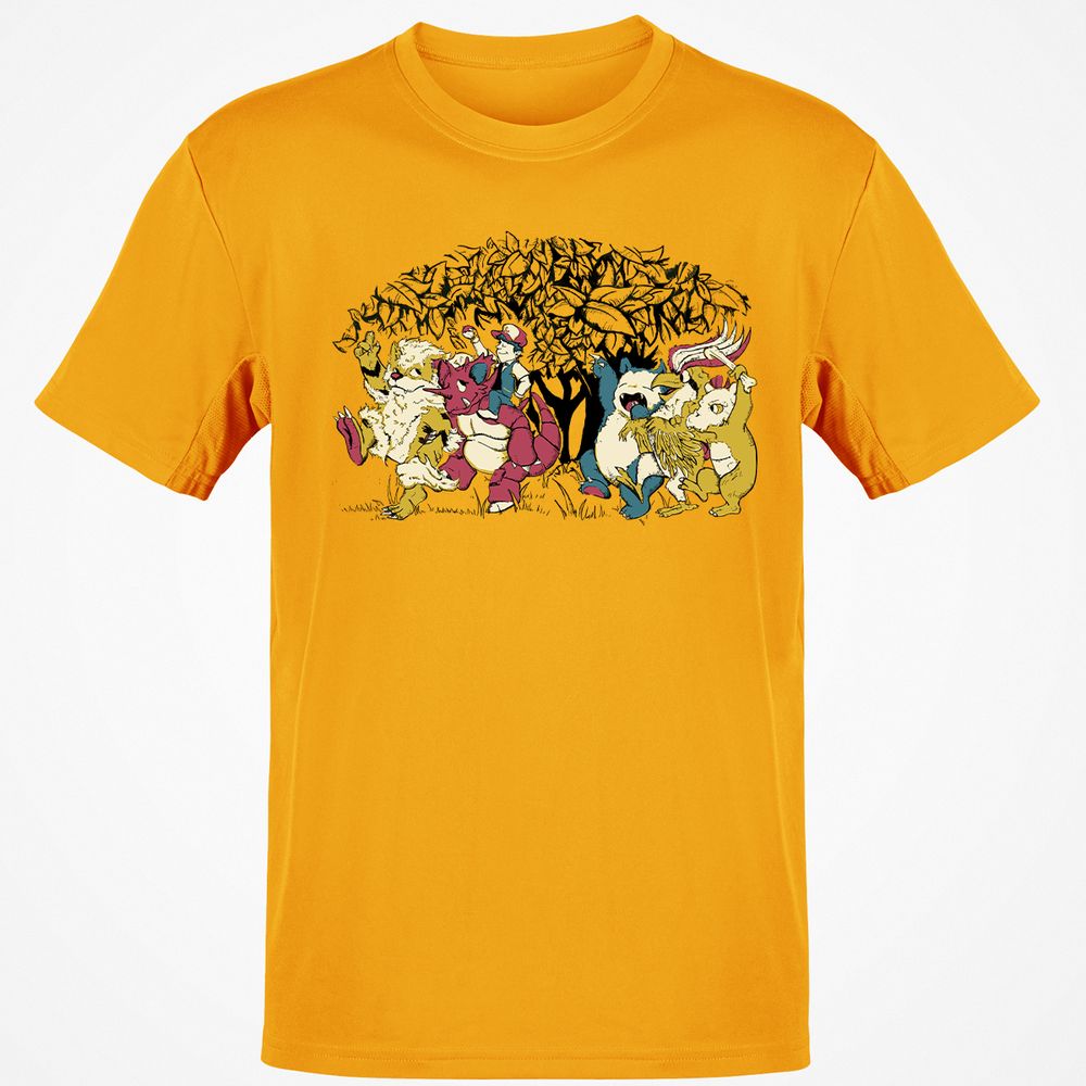 Classic Unisex T-Shirt - Q44RWH7G - Gold - 4