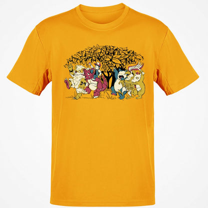 Classic Unisex T-Shirt - Q44RWH7G - Gold - 4