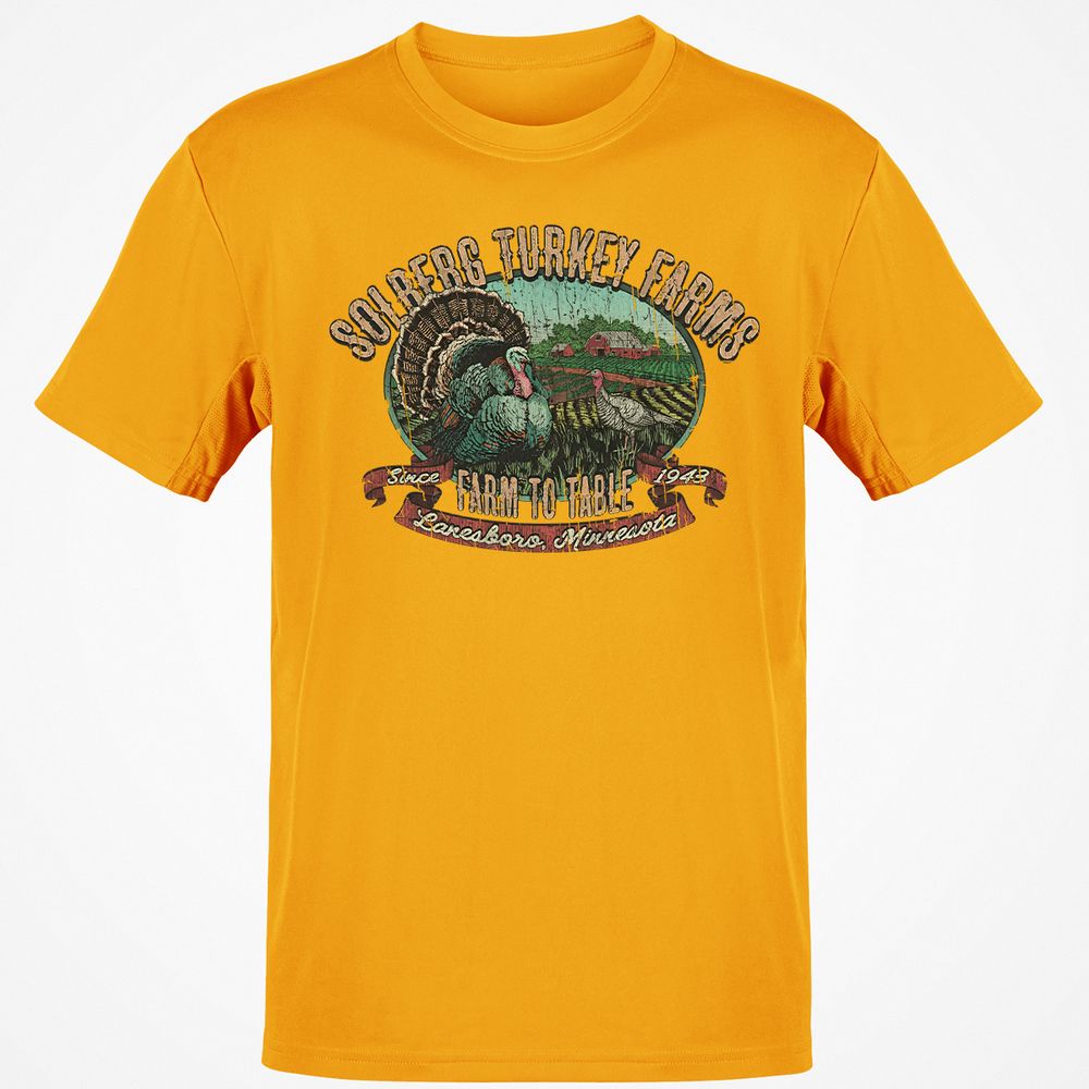 Vintage Turkey Farm Thanksgiving - Gold - 4