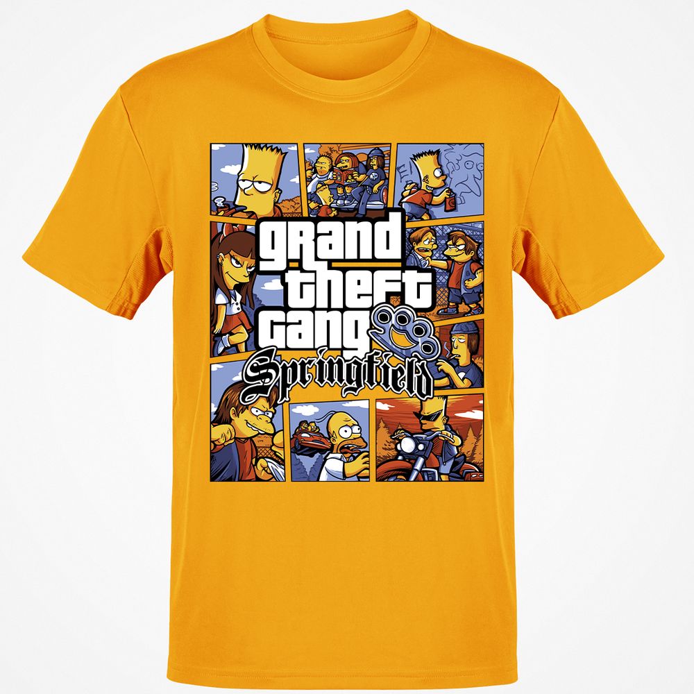 Classic Unisex T-Shirt - K7RQZ4BU - Gold - 4