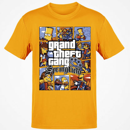 Classic Unisex T-Shirt - K7RQZ4BU - Gold - 4