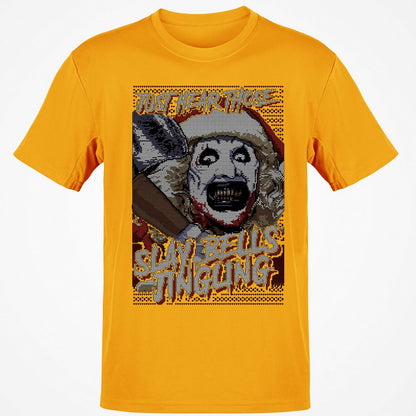 Slay Bells Jingling Classic Unisex T-Shirt - Gold - 4