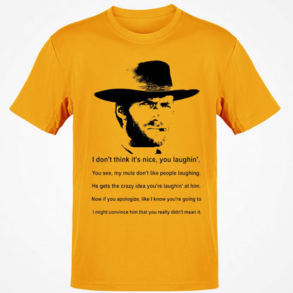 Clint Eastwood Mule Quote - Gold - 4