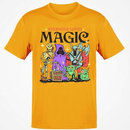 Classic Unisex T-Shirt - B144LVFZ - Gold - 4