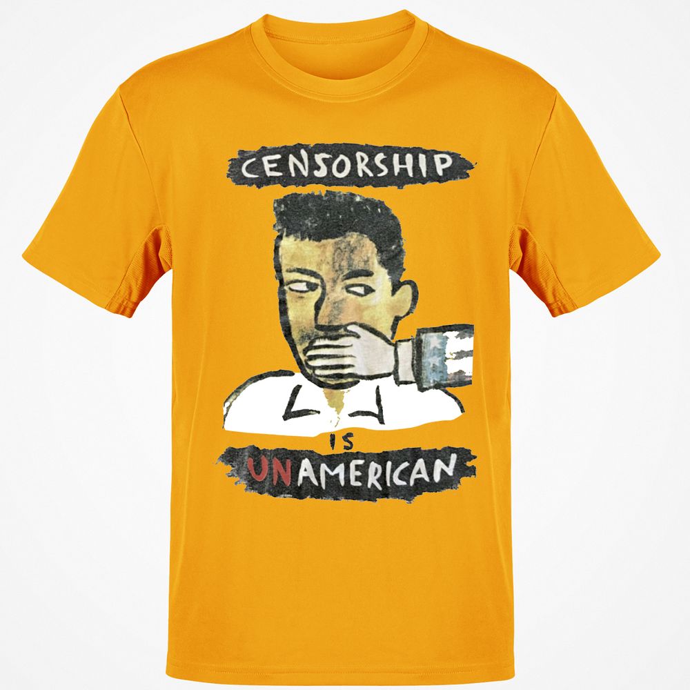 Censorship is Unamerican - Gold - 4