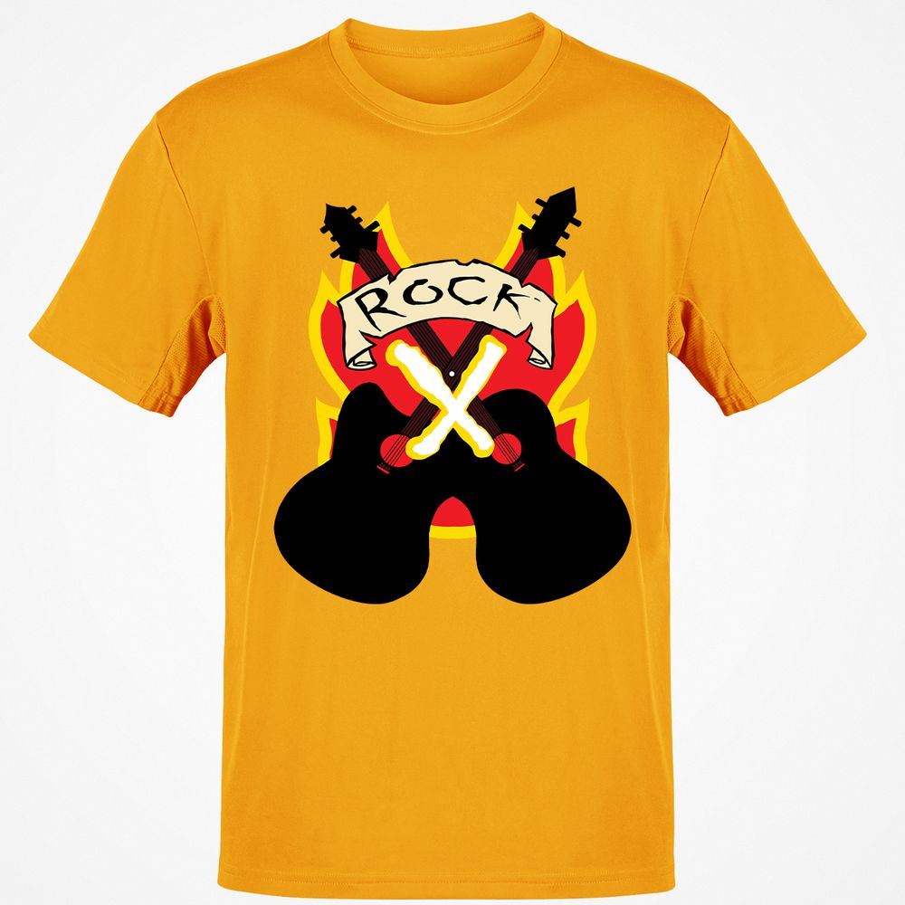 Classic Unisex T-Shirt - BTYH8Q1J - Gold - 4