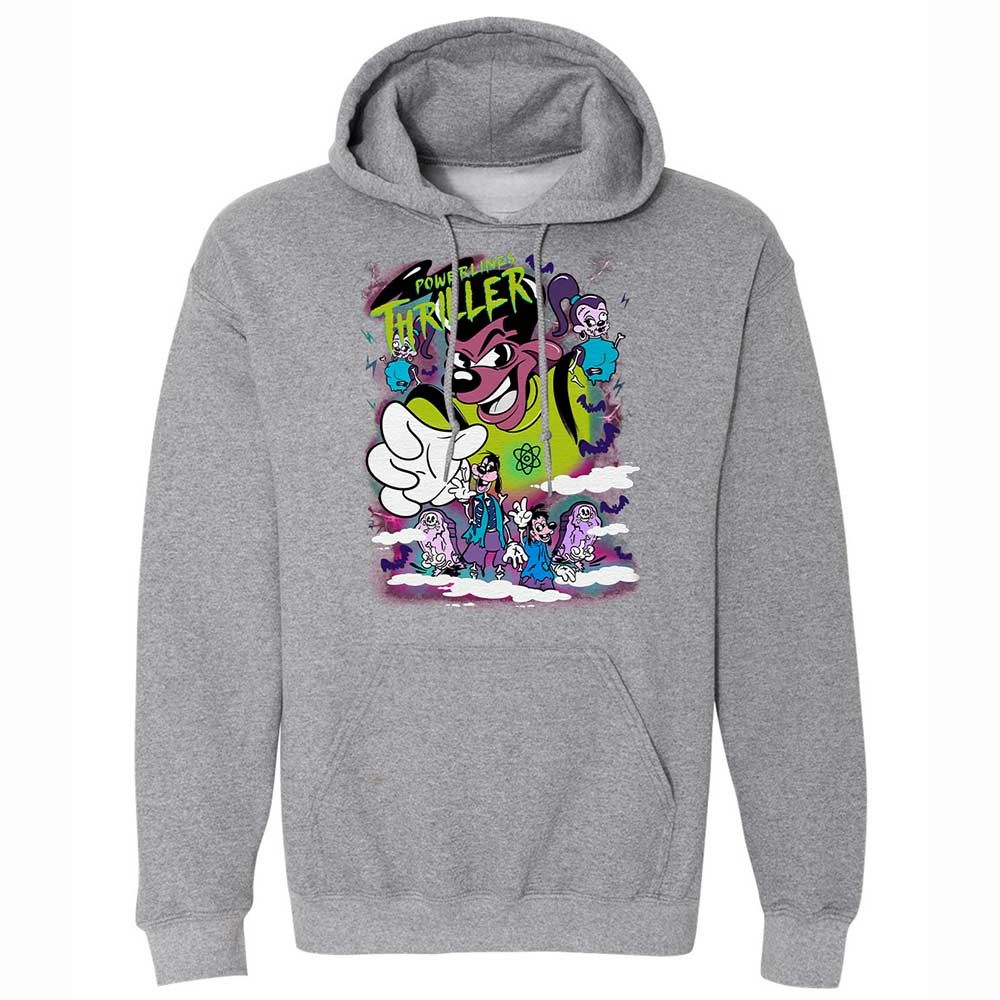 Vintage Pop Cartoon Horror Mashup - Graphite Heather - 4
