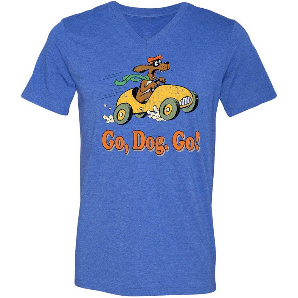 Unisex V-Neck T-Shirt - SU8RS743 - Heather True Royal - 4