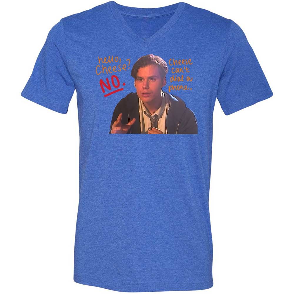 Unisex V-Neck T-Shirt - ZZ75A513 - Heather True Royal - 4
