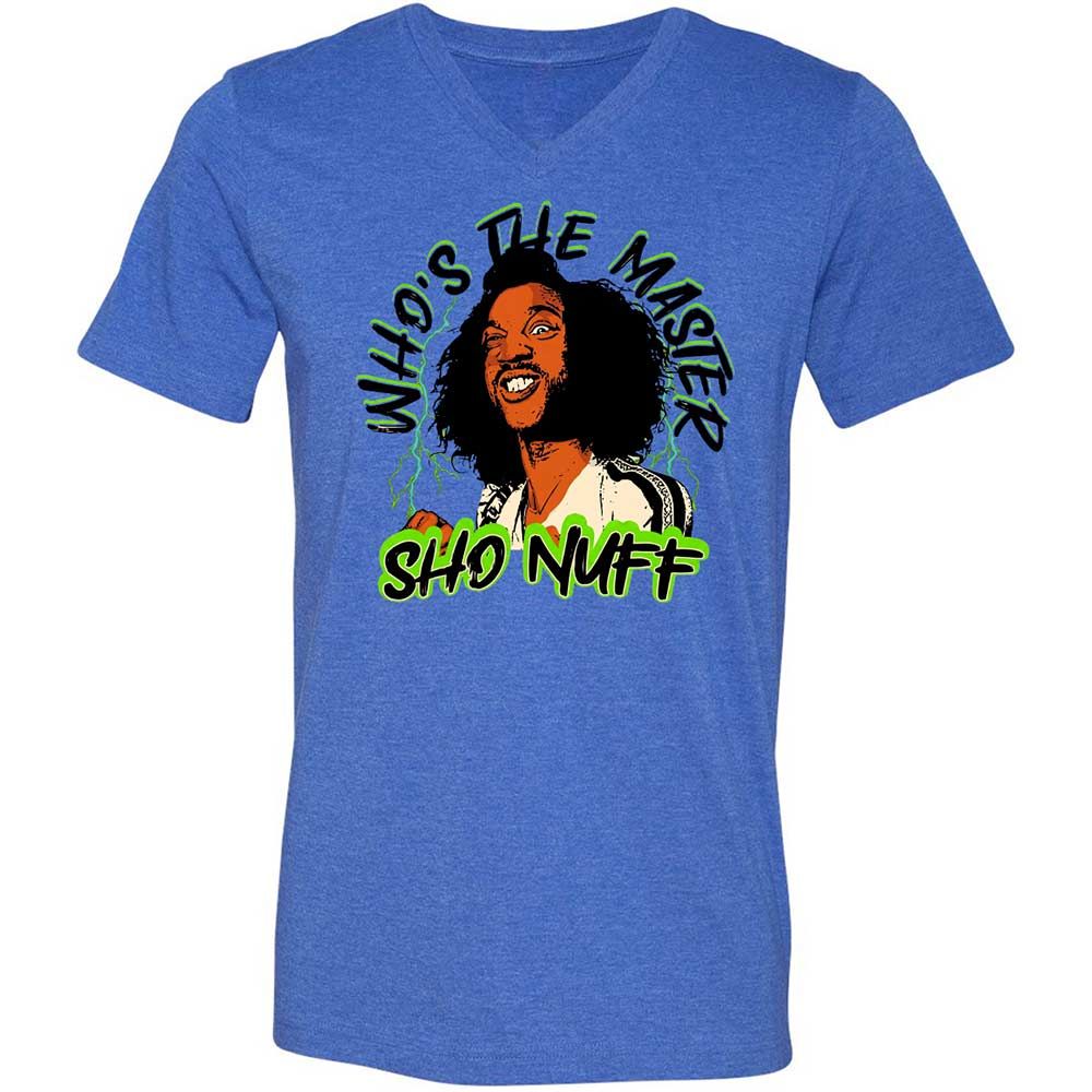 Unisex V-Neck T-Shirt - R6H8CX6T - Heather True Royal - 4