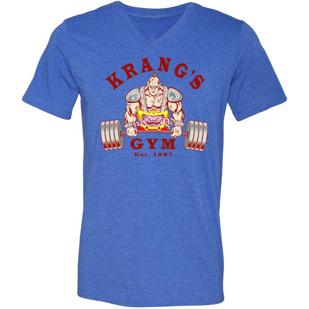 Unisex V-Neck T-Shirt - AM3SA4AU - Heather True Royal - 4