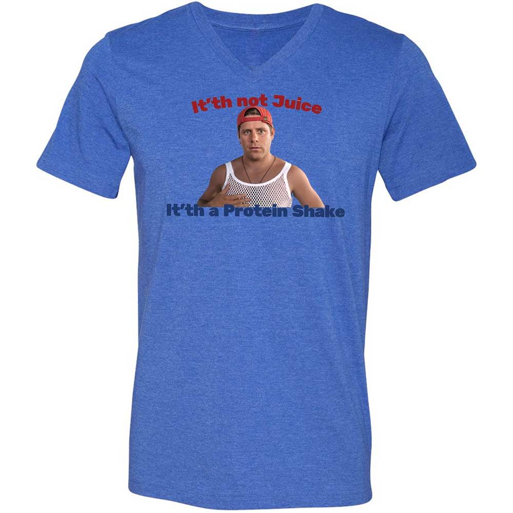 Unisex V-Neck T-Shirt - SH4TAFSV - Heather True Royal - 4