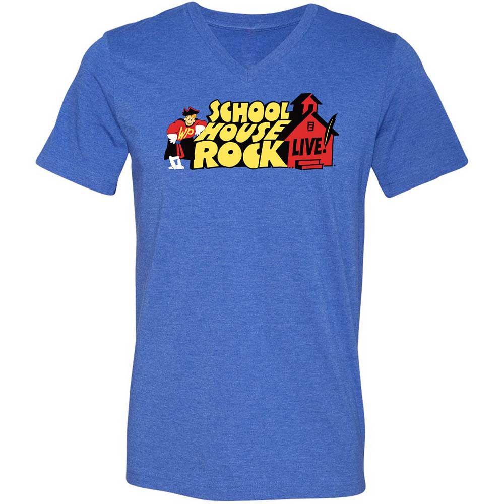 Unisex V-Neck T-Shirt - EWRLL12S - Heather True Royal - 4