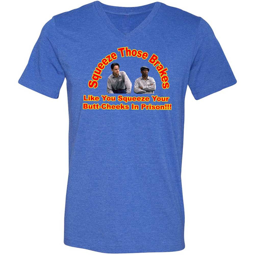 Unisex V-Neck T-Shirt - VT98WLFR - Heather True Royal - 4