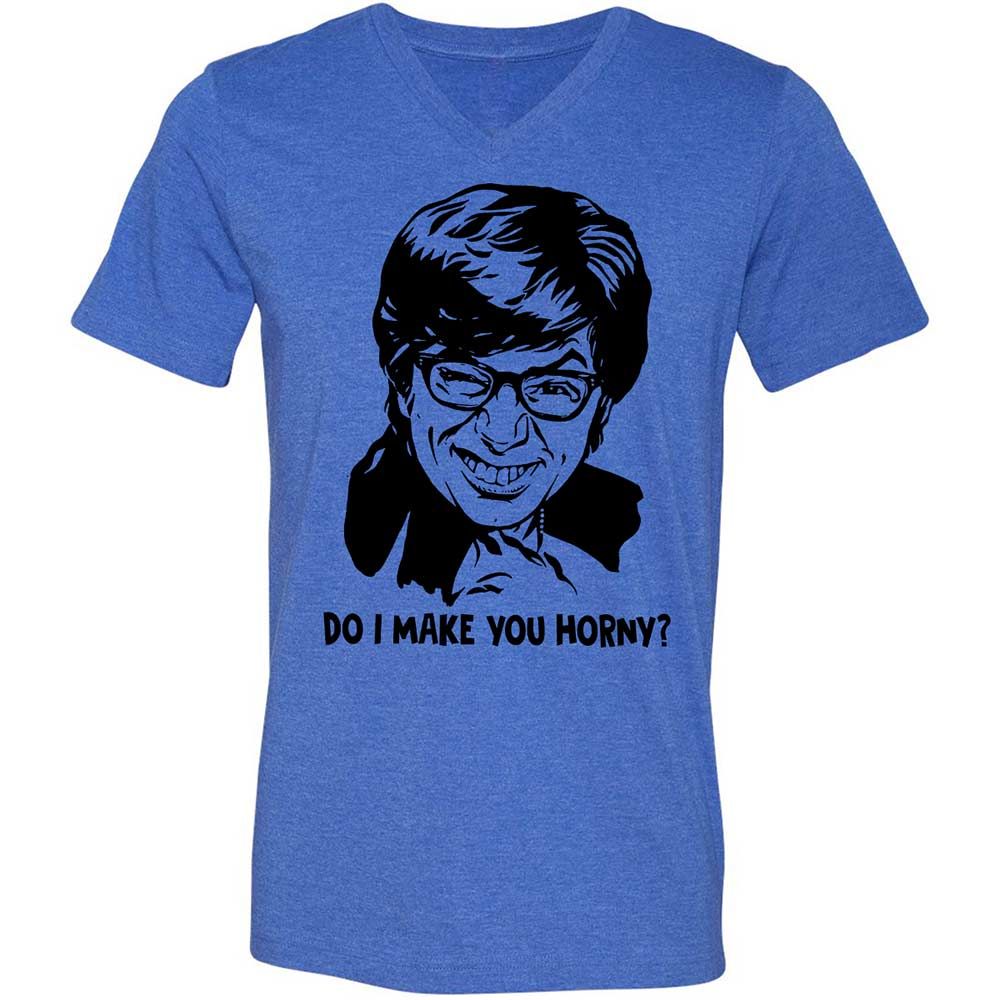 Unisex V-Neck T-Shirt - 88SDLUN3 - Heather True Royal - 4