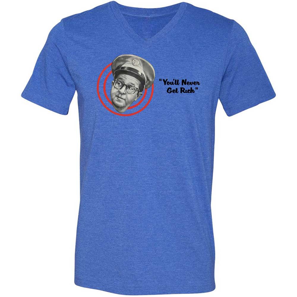 Unisex V-Neck T-Shirt - L3WWZC14 - Heather True Royal - 4