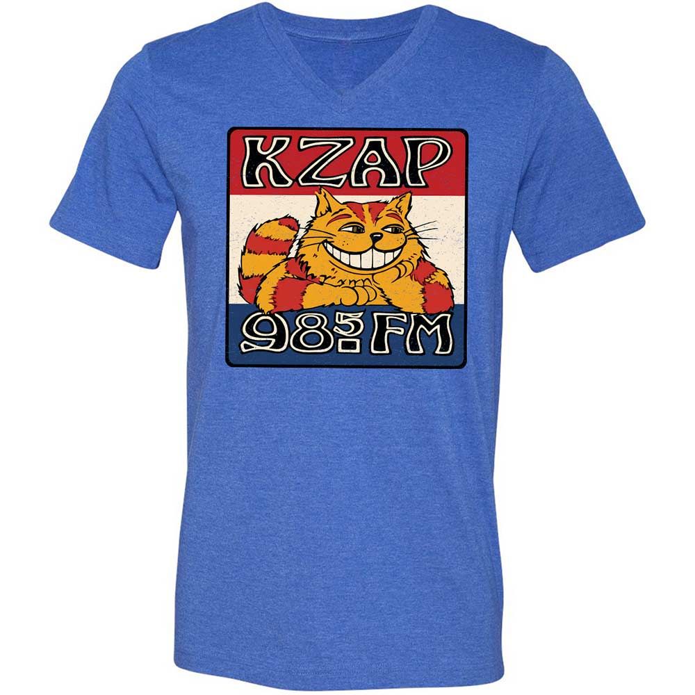 Unisex V-Neck T-Shirt - MKA6G9C6 - Heather True Royal - 4