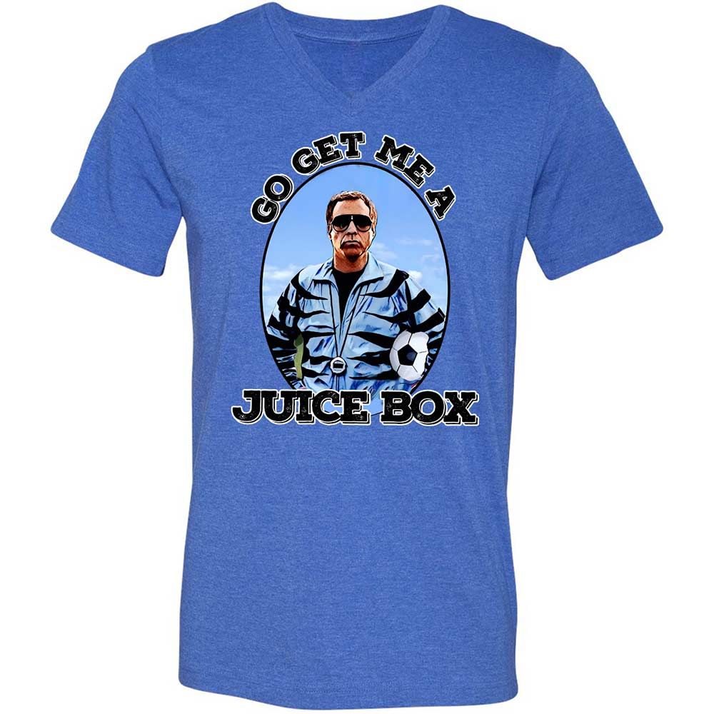 Unisex V-Neck T-Shirt - YT67LATJ - Heather True Royal - 4