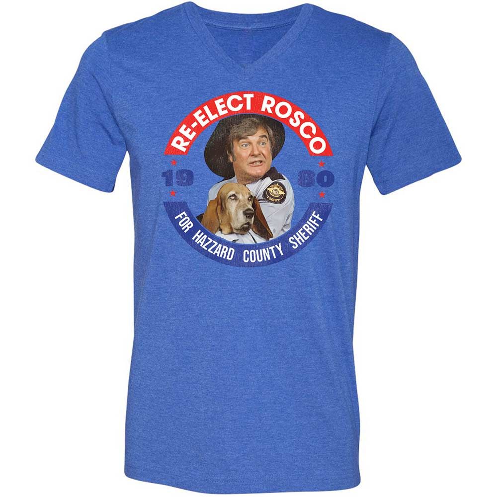 Unisex V-Neck T-Shirt - LZNNDQ5X - Heather True Royal - 4