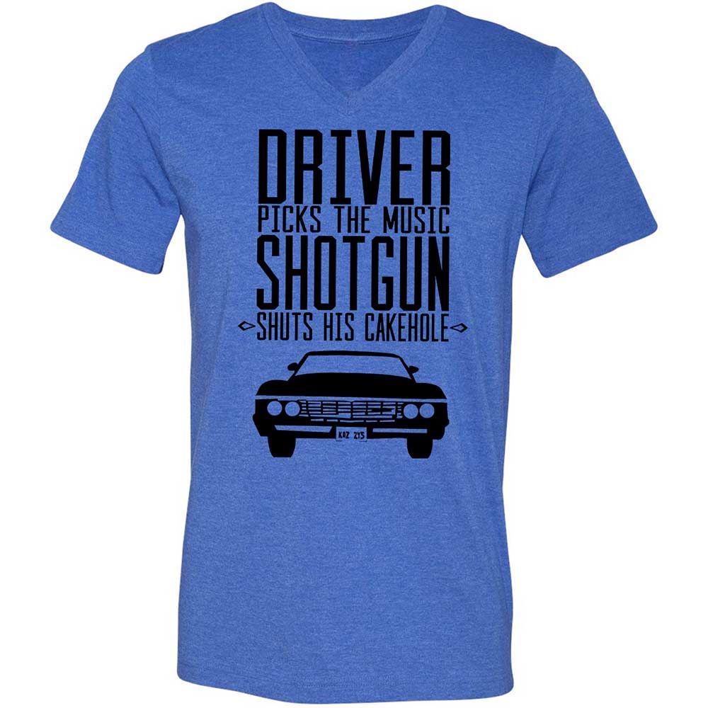 Unisex V-Neck T-Shirt - 83Y1225L - Heather True Royal - 4