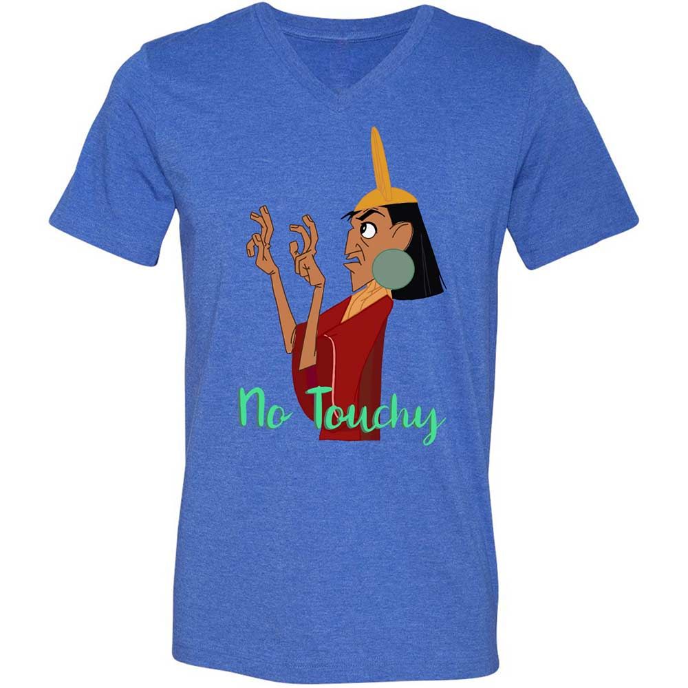 Unisex V-Neck T-Shirt - 2A59T6L6 - Heather True Royal - 4