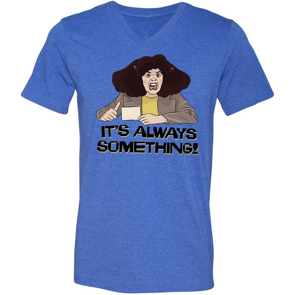 Unisex V-Neck T-Shirt - PC6CZHPD - Heather True Royal - 4