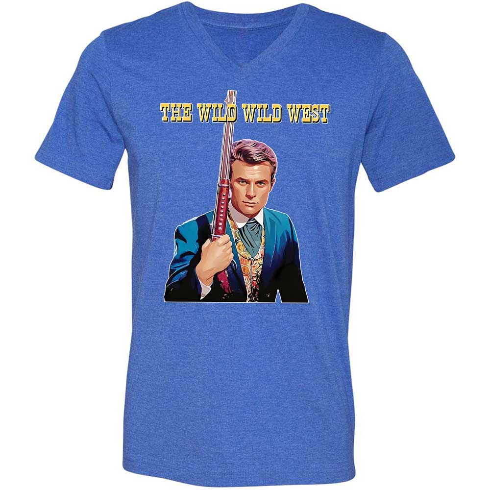 Unisex V-Neck T-Shirt - SCX542QR - Heather True Royal - 4