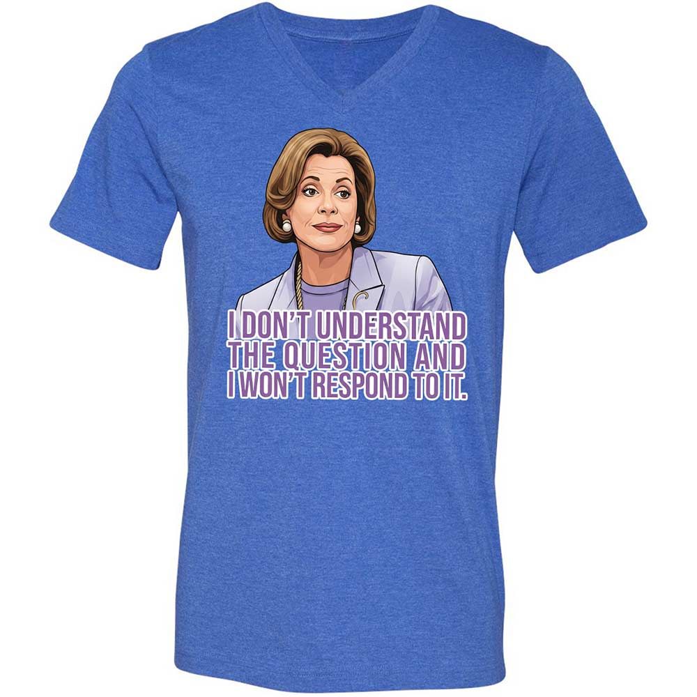 Unisex V-Neck T-Shirt - 23YBNVVS - Heather True Royal - 4