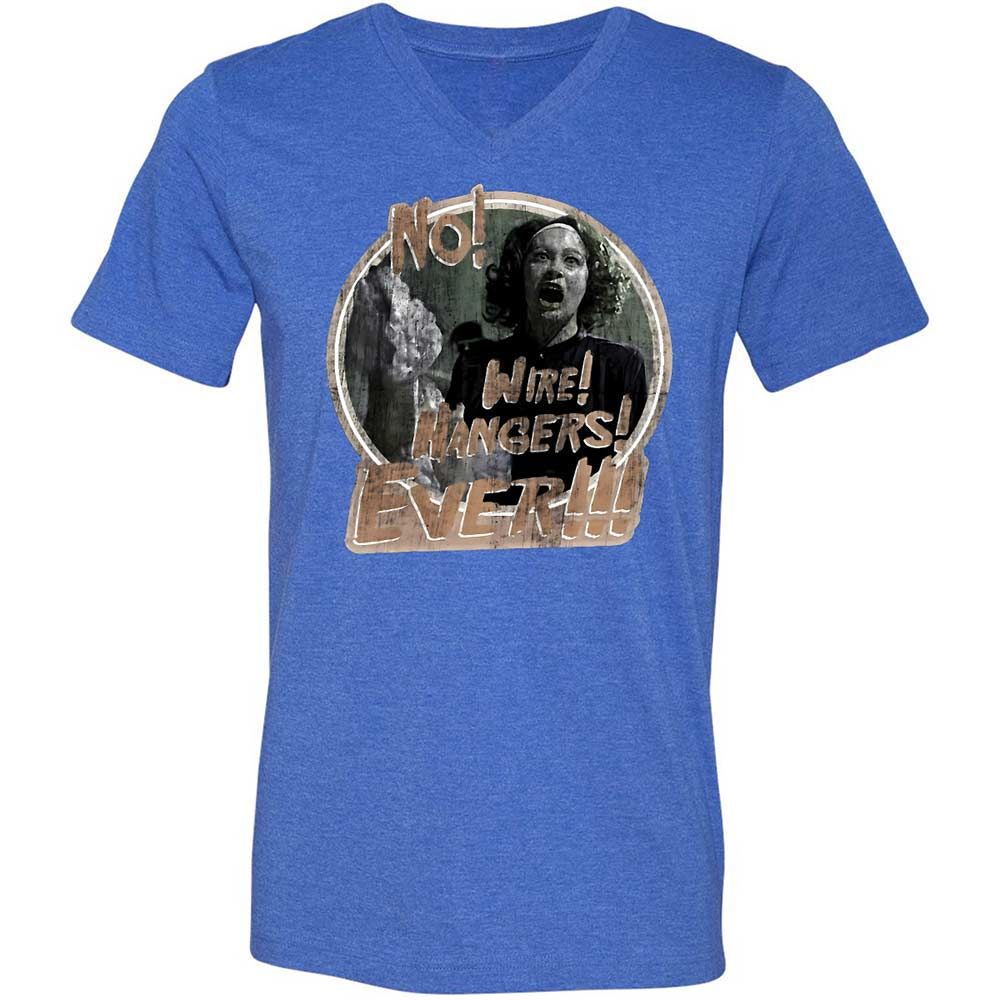 Unisex V-Neck T-Shirt - 6JPJ9S2J - Heather True Royal - 4