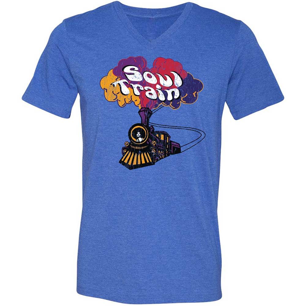 Unisex V-Neck T-Shirt - N4ZZG242 - Heather True Royal - 4