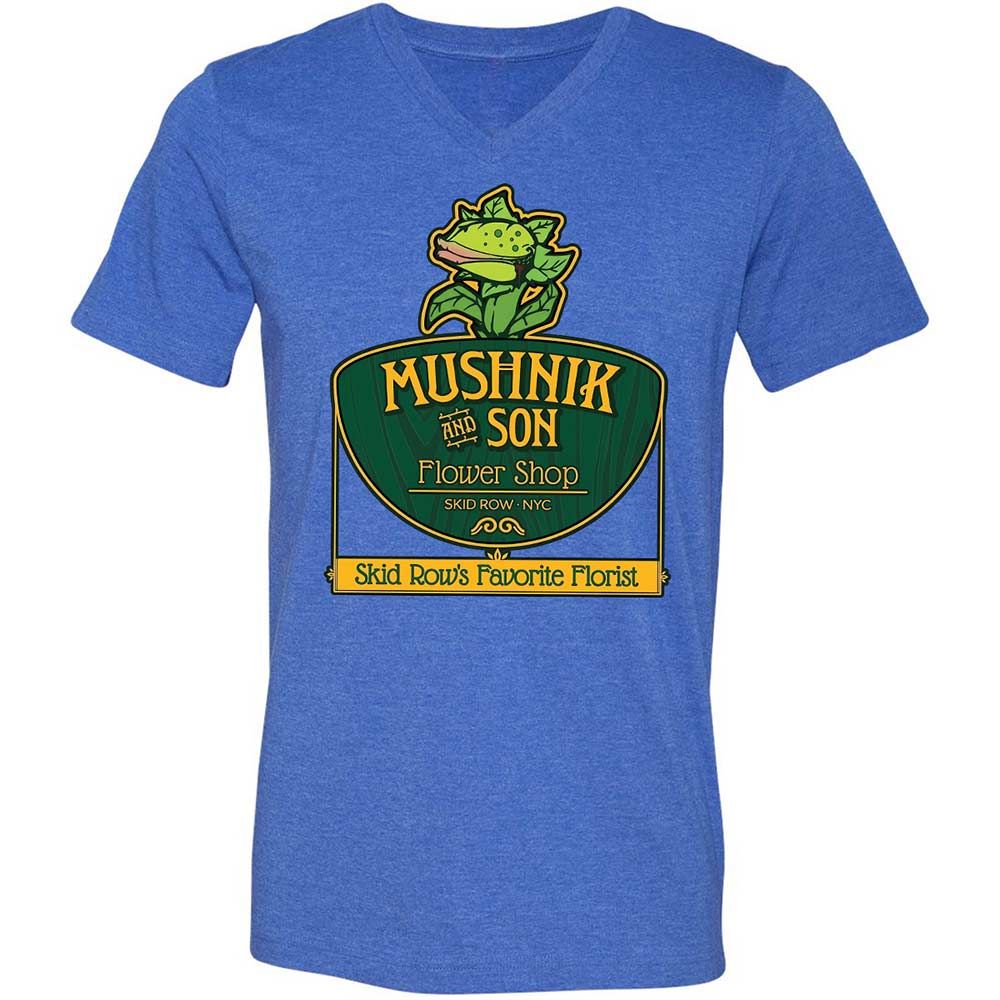 Unisex V-Neck T-Shirt - 9QDJFT3P - Heather True Royal - 4