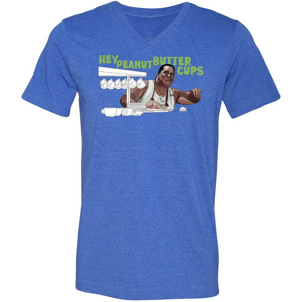 Unisex V-Neck T-Shirt - HWVL5234 - Heather True Royal - 4