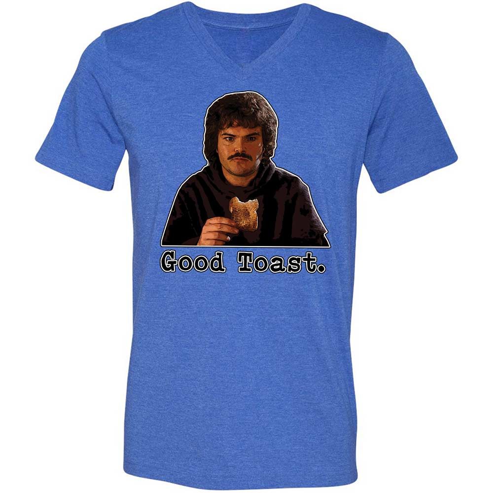 Unisex V-Neck T-Shirt - 79W56XXD - Heather True Royal - 4