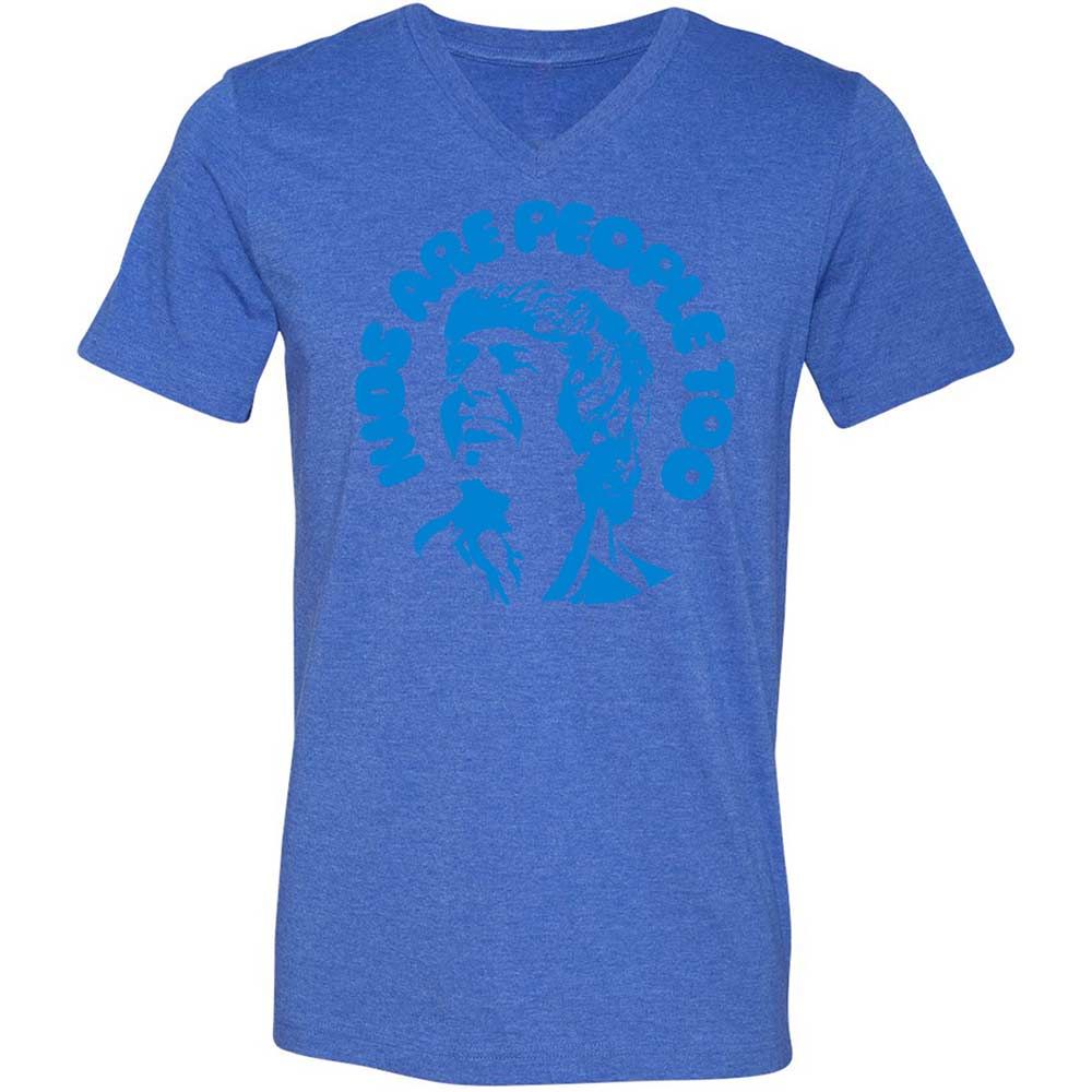 Unisex V-Neck T-Shirt - GEME3SJ5 - Heather True Royal - 4
