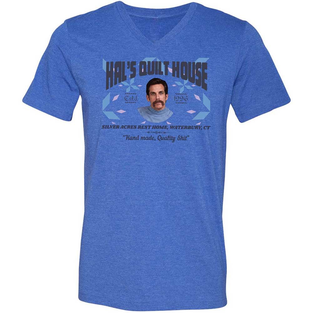 Unisex V-Neck T-Shirt - 36S9GH1R - Heather True Royal - 4