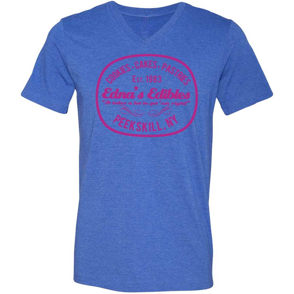 Unisex V-Neck T-Shirt - KAC9GSKU - Heather True Royal - 4
