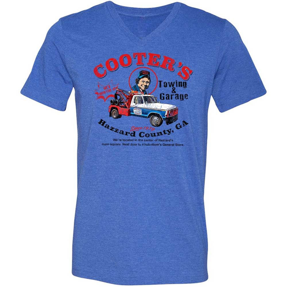 Unisex V-Neck T-Shirt - C16JXMKQ - Heather True Royal - 4
